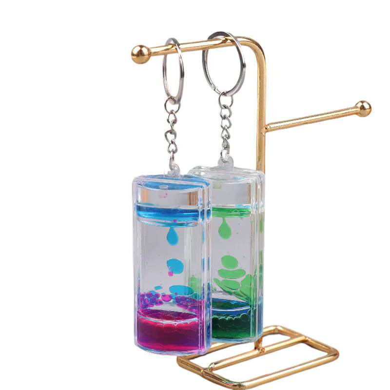 Velishy Schlüsselanhänger, Bunter Motion Bubbler Sanduhr, Unisex - Bild 2