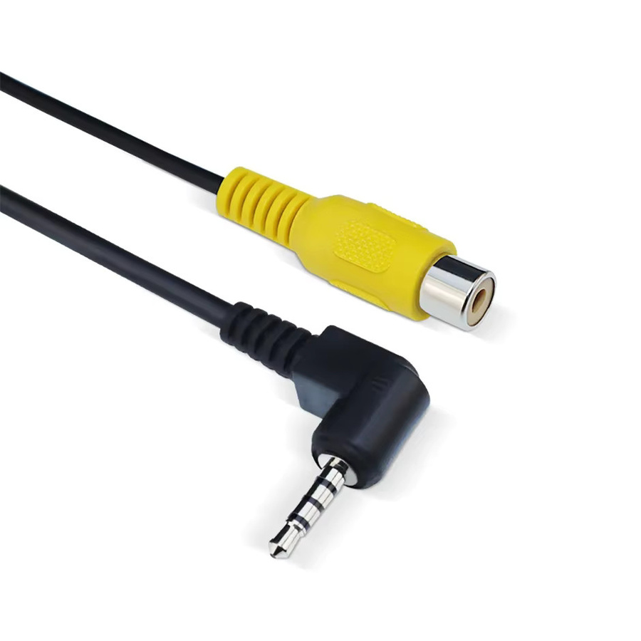 AV In Video Adapter Kabel von QXNY mit 3,5mm Klinkenstecker auf Cinch-Buchse für GPS und Rückfahrkamera - Bild 2