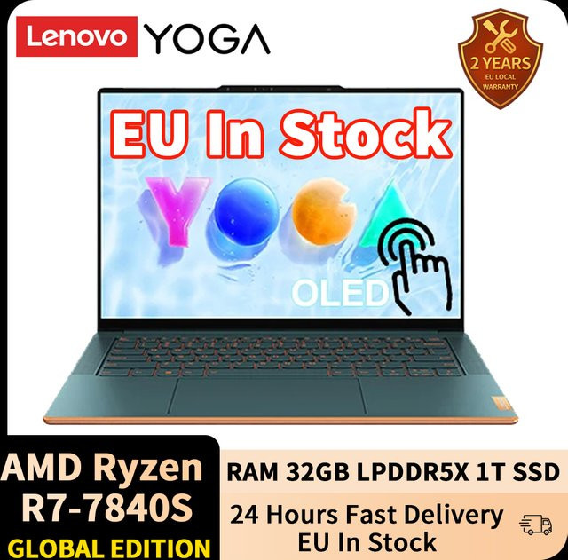 Lenovo Yoga Air14s Laptop mit AMD Ryzen 7 7840s, 32GB RAM, 1TB SSD und 14,5 Zoll 2,9K OLED Touchscreen Notebook PC - Bild 1