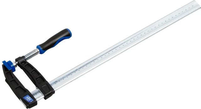 LUX-TOOLS Schraubzwinge aus Temperguss in Stahl, Öffnungsweite: 400 mm, Breite: 80 mm - Bild 1