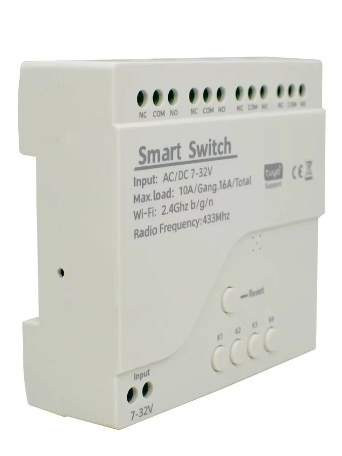 Scimagic-RC 4-fach WLAN Intelligenter Schalter in Weiß, Drahtloses Relais kompatibel mit Tuya Alexa und Google Home - Bild 7