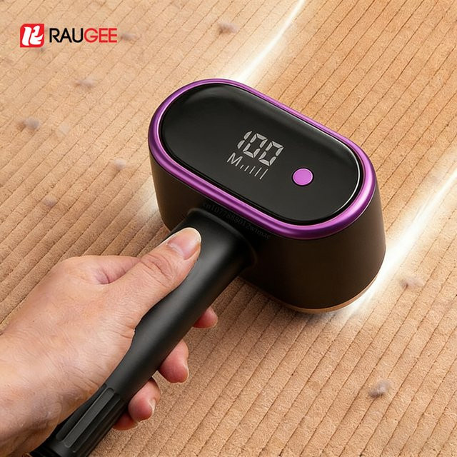 Raugee Lint Remover USB aufladbarer Fusselrasierer mit austauschbaren Klingen in Schwarz - Bild 1