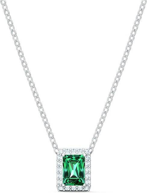 Swarovski Halskette, Grün, Silber, Kristall, Damen - Bild 1