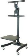 VALUE LCD/TV-Rollständer in Schwarz mit VESA 200x200 mm - Bild 1