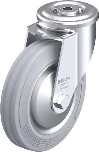Blickle Lenkrolle LER-VE 160R-SG-FA in Blau und Grau mit Stahlkomponenten, Rad-Durchmesser: 160 mm, Tragfähigkeit: 135 kg - Bild 1