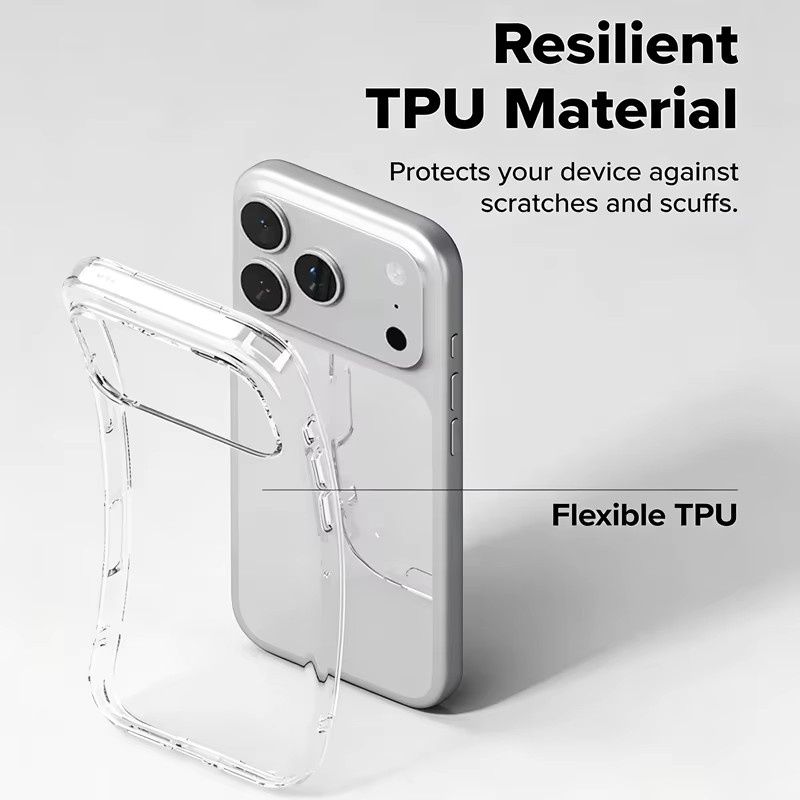 VRNOEI Ultra Clear Soft Case Transparente Handyhülle für iPhone 11 bis iPhone 17 Pro Max und iPhone 17 Air 16 Plus - Bild 2