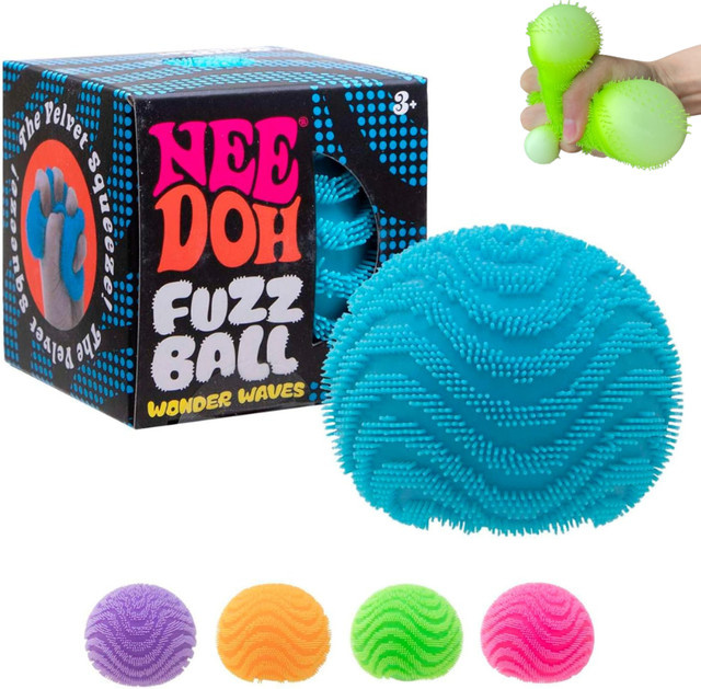 Schylling Nee Doh Waves Fuzz Ball, Fidget-Spielzeug, ab 3 Jahre - Bild 1