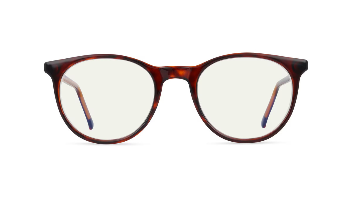 Fielmann MC 537 Korrektionsbrille, Panto, Vollrand, Kunststoff, Unisex, braun - Bild 1