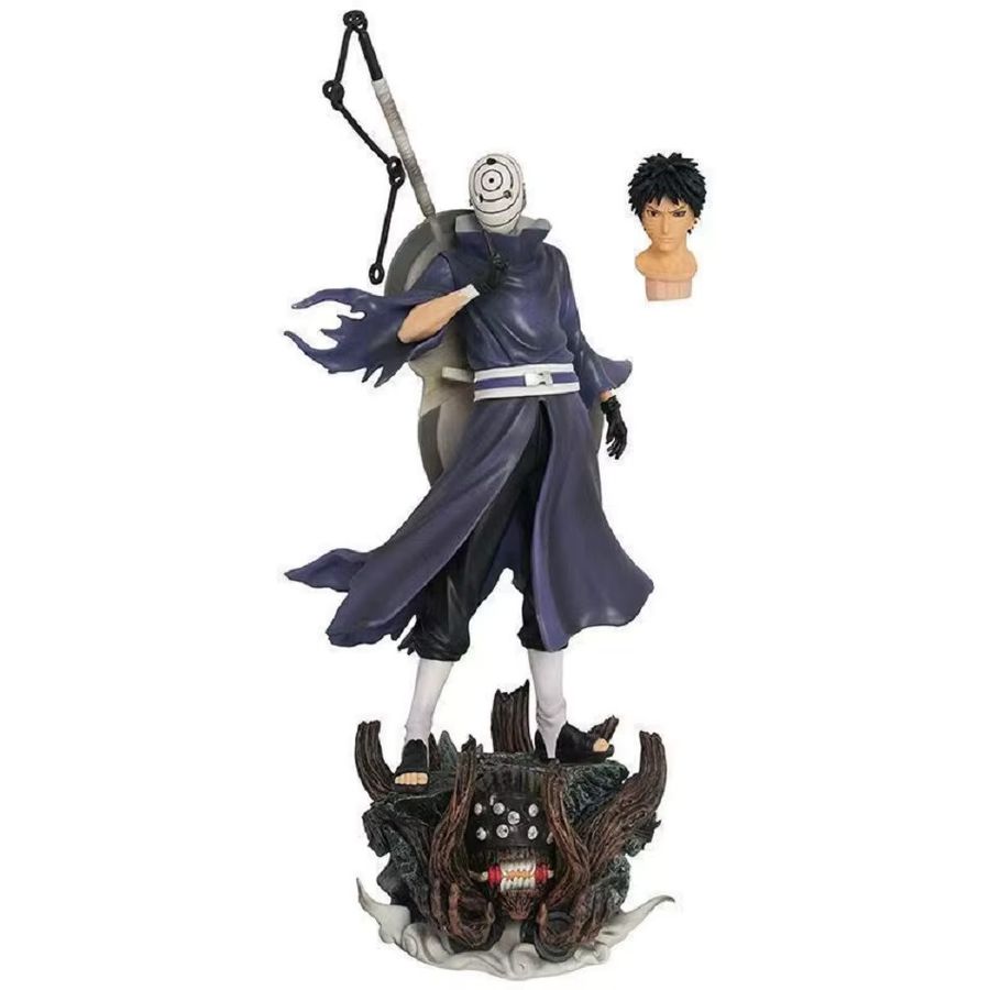 Bandai Naruto Anime Figur Uchiha Obito Doppelköpfige Actionfigur aus PVC als Sammlerstück und Desktop Ornament - Bild 3