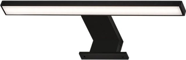 Brilo LED Spiegelleuchte in Schwarz mit neutralweißem Licht und IP44 Spritzwasserschutz für Badezimmer und Gäste-WC - Bild 1