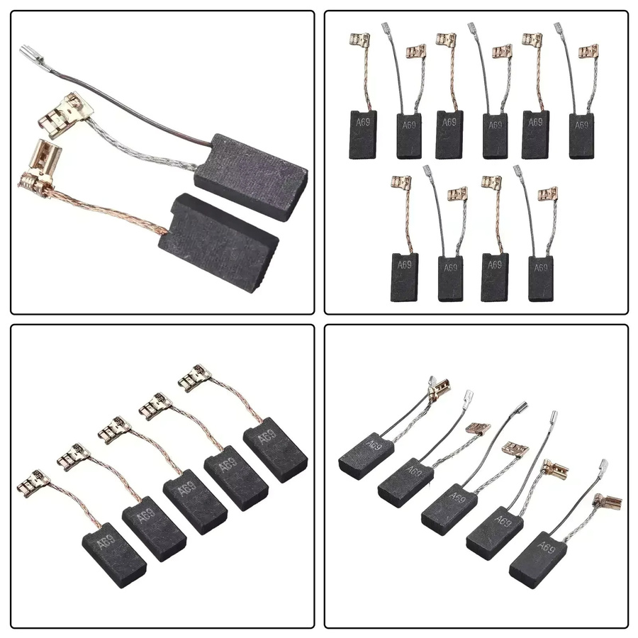 10 Stück Kohlebürsten für Bosch Elektrowerkzeuge GBH 5-40 DCE GSH 5-CE GSH 5 E GBH 5-40 DE in Schwarz - Bild 2
