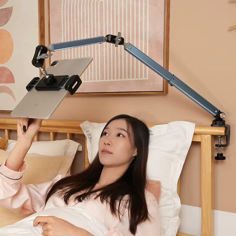 Ideaway Schwanenhals Tablet-Ständer und Handyhalterung mit 2 Saugnapfklemmen für Schreibtisch und Bett - Bild 2