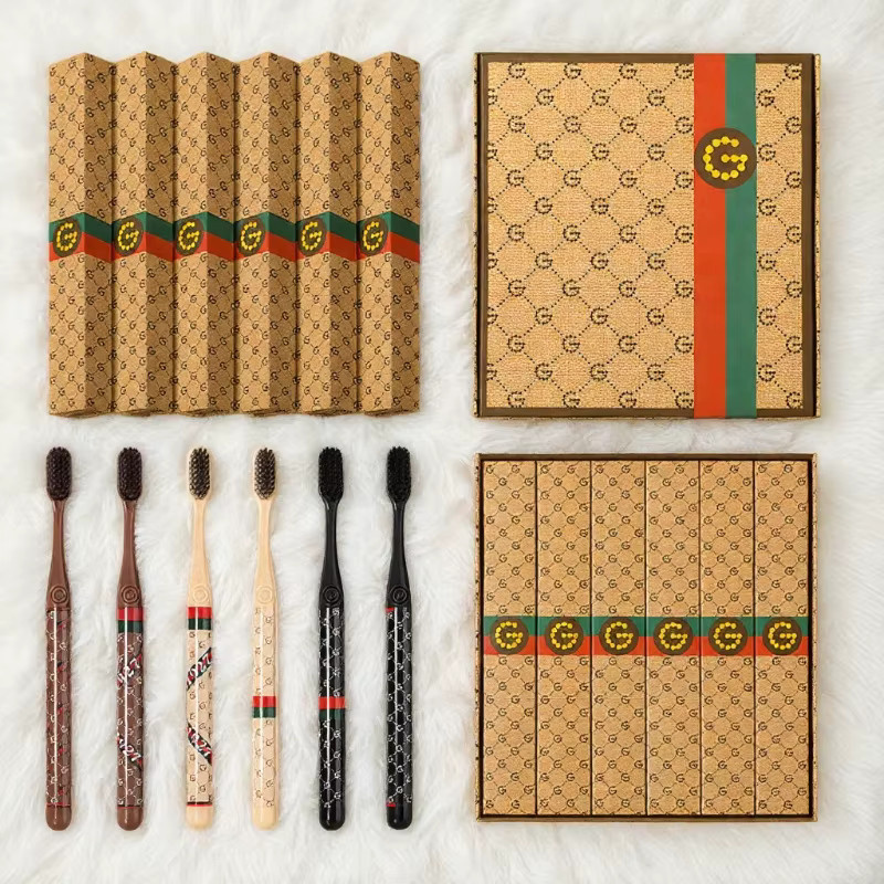 Zahnbürsten-Geschenkbox, Schwarz und Weiß, Unisex - Bild 3
