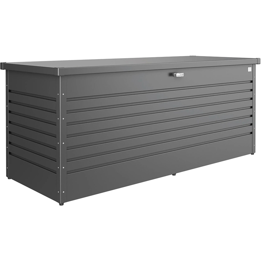 Biohort FreizeitBox 200 Aufbewahrungsbox aus Stahlblech Grau B: 201 cm, H: 83 cm, T: 79 cm - Bild 2