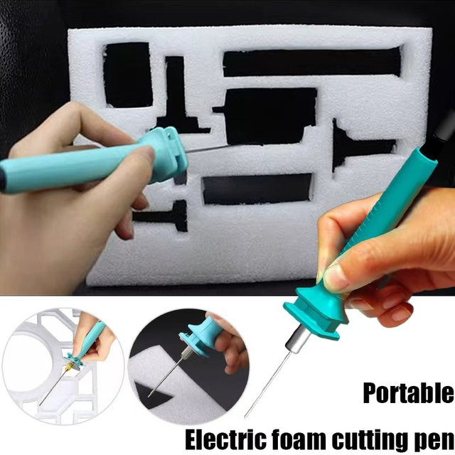 Elektrischer Schaumcutter mit einstellbarer Temperatur für Polystyrol und Styropor, tragbare Schneidemaschine für DIY-Projekte, Länge: 10 cm - Bild 1