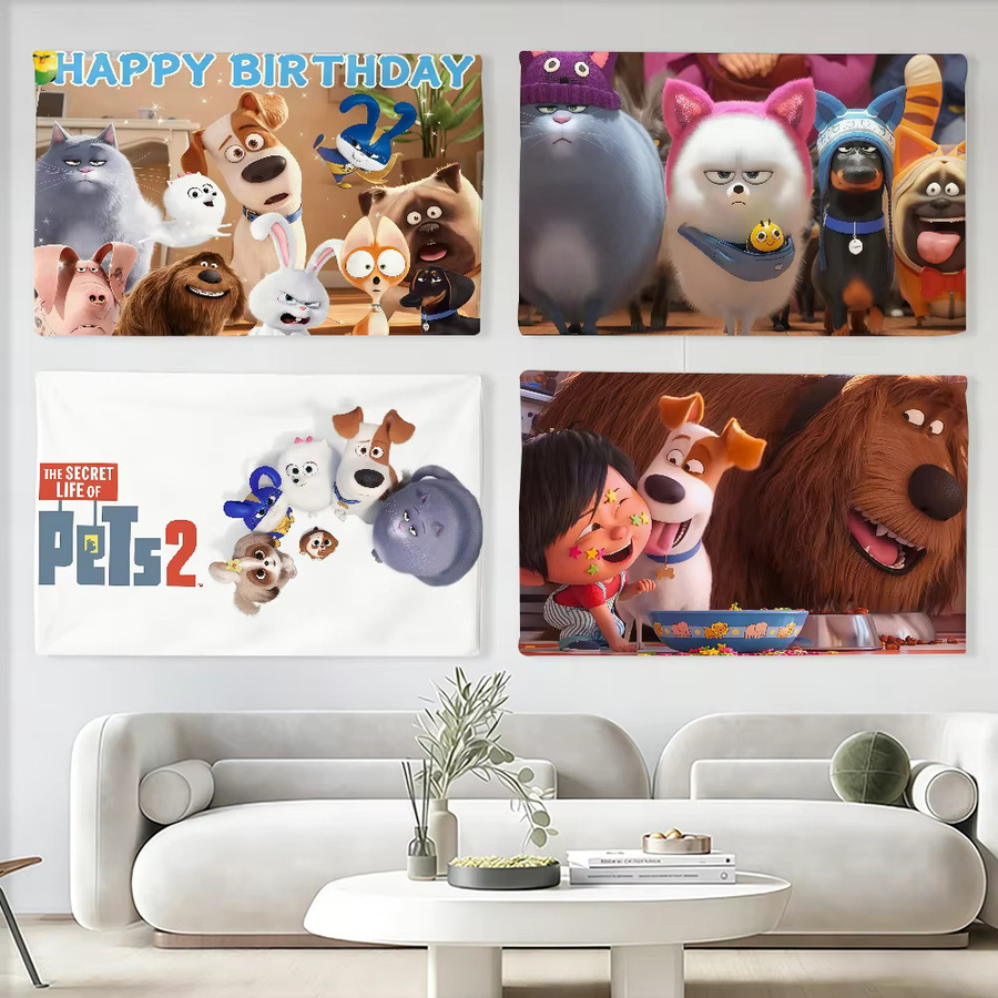 Warner Bros. Cartoon-T-Fahne The Secret Life of Pets Wanddeko Mehrfarbig B: 60,0 cm, H: 40,0 cm - Bild 2