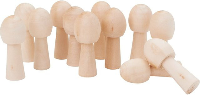 VBS Pilz Oakley aus Holz in Beige für herbstliche Tischdekoration - Bild 1
