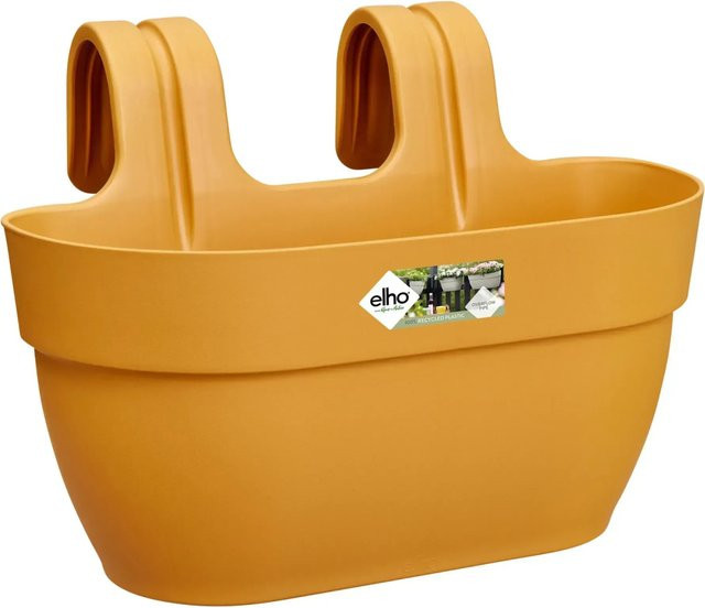 Elho Blumenkasten Vibia Campana M in Honiggelb, B/T/H: 36 x 24 x 26 cm - Bild 1