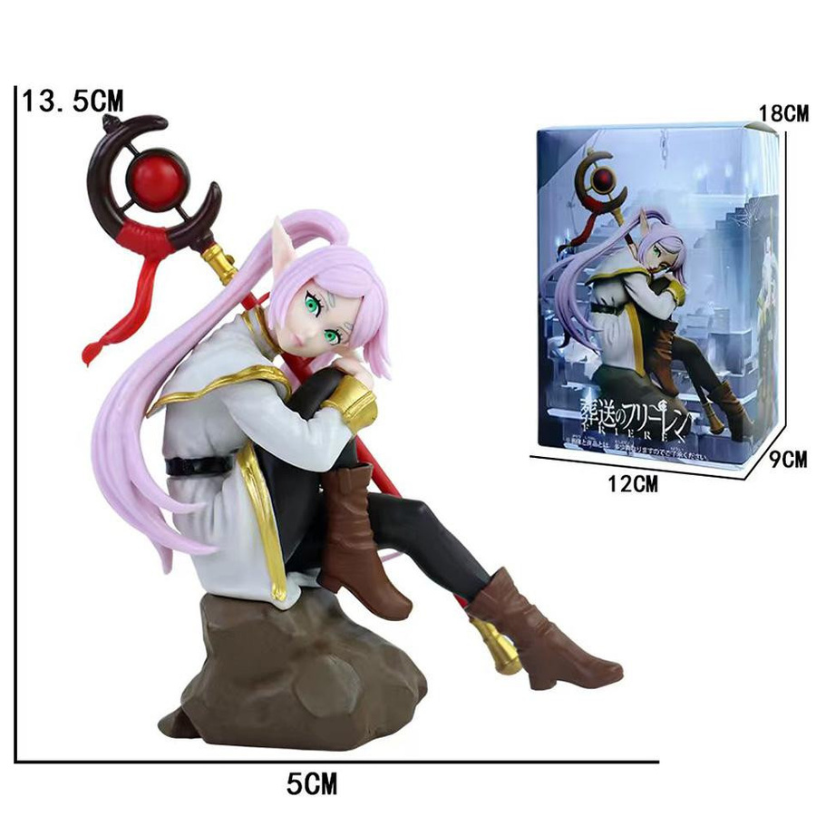 Yiran toy 1 Frieren Figur mit Stab Sitzende Pose PVC Statue - Bild 3