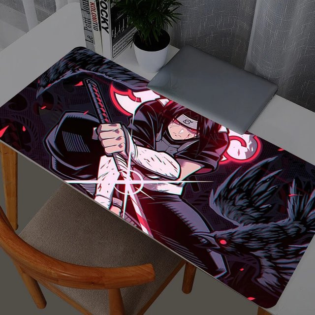 Bandai Naruto Itachi Uchiha XXL Mauspad Schreibtischunterlage Multicolor B/T/H: 90 x 40 cm - Bild 1