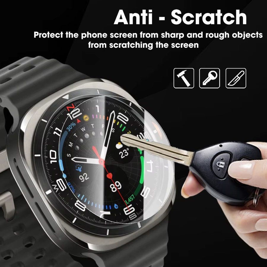 Samsung Displayschutzfolie, gehärtetes Glas, Galaxy Watch Ultra 47 mm - Bild 2
