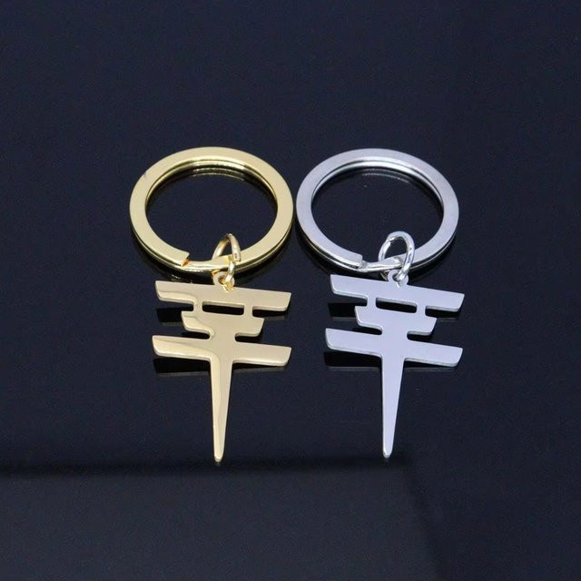 YiYuYiHua Anhänger Edelstahl, Schlüsselanhänger, Unisex - Bild 1
