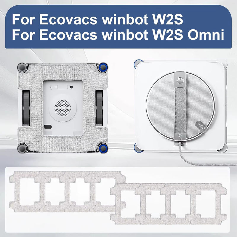 Ecovacs Ersatz-Wischtücher für Winbot W2S, W2S PRO und W2S Max in Weiß - Bild 2