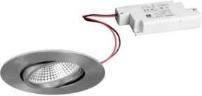 Brumberg LED-Einbaustrahler rund in Silber, dimmbar, warmweiß, IP65 - Bild 1