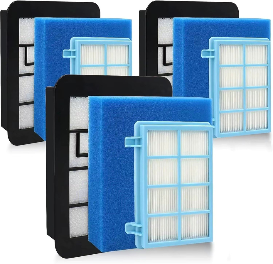 Waschbares Motor-Schaumstofffilter-Set in Blau für Philips Power Pro Compact Staubsauger FC9331/09 FC9332/09 FC8010/01 - Bild 6