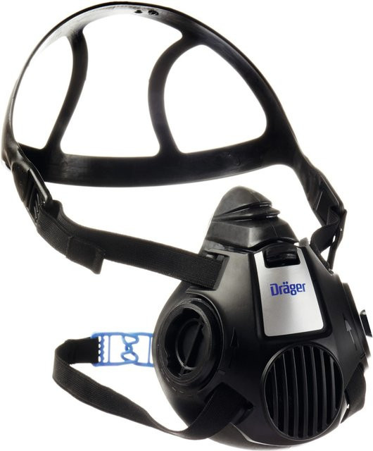 Dräger X-plore 3500 Halbmaske Handwerkerset mit Pure P3 Partikelfilter in Schwarz und Weiß, Größe S - Bild 1