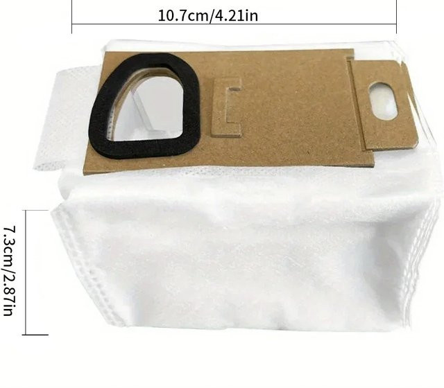 Roborock Ersatzbeutel und Vlies-Staubsaugerbeutel für H6 H7 Roboterstaubsauger in Weiß - Bild 1
