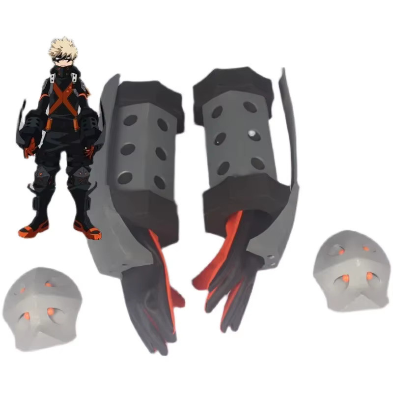 My Hero Academia Bakugou Katsuki Rüstung Handschuhe, Cosplay Kostüm Zubehör - Bild 2