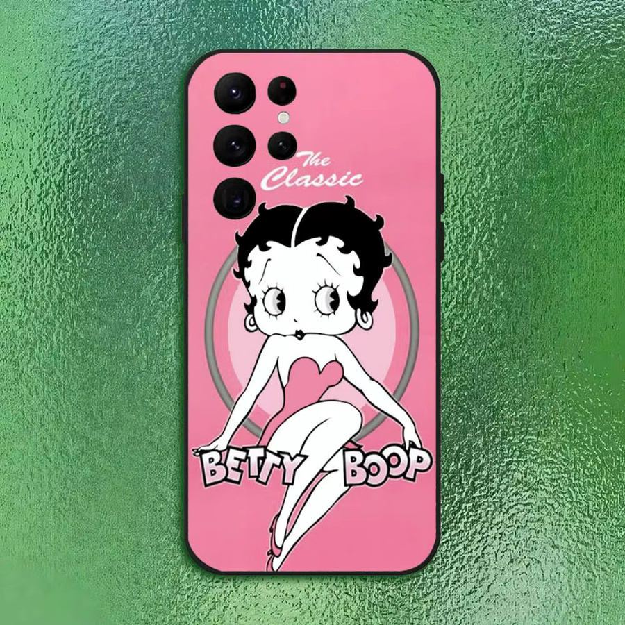 Anime B-Betty Softshell Handyhülle für Samsung Galaxy S21 S22 S23 S24 S25 FE Plus in Schwarz - Bild 5