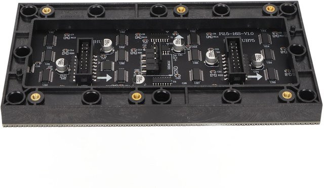 Igeteck RGB LED Matrix Panel Dimmbar, 64x32 Auflösung, 2,5mm Rastermaß, Digitales LED-Modul, Schwarz, Multicolour - Bild 1
