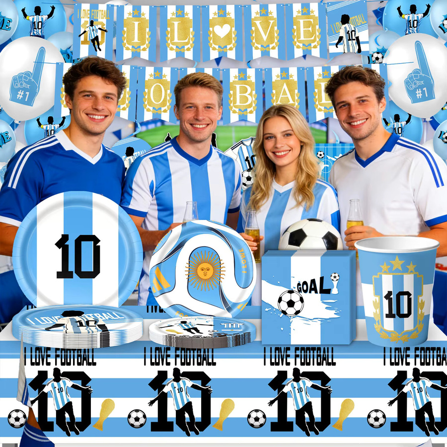 Bandai Fußballspieler Geburtstagsparty Dekoration, Einweg-Tischgeschirr Set - Bild 2