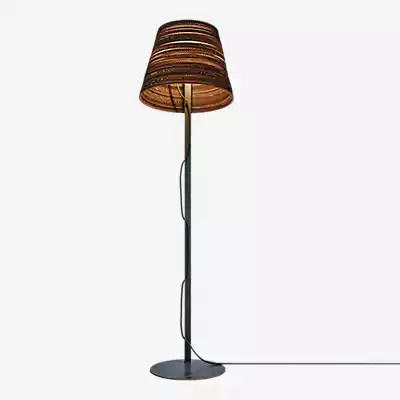 Graypants Scraplights Tilt Stehleuchte aus Holz und Metall in Grau und Braun mit verstellbarem Kegel - Bild 1