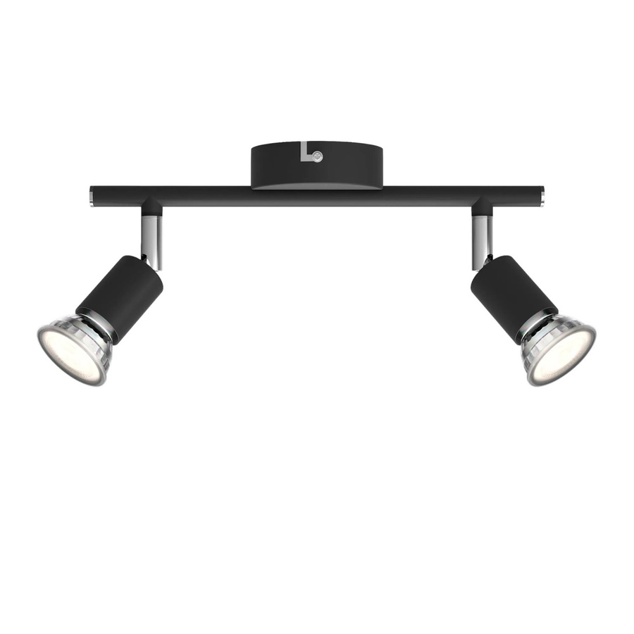 Philips Limbali 2-flammiger LED-Spot Schwarz, dimmbar und verstellbar, GU10 - Bild 1