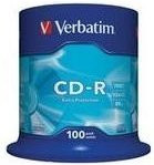Verbatim CD-R Spindel mit 100 Rohlingen, 700 MB / 80 Min, 52x Schreibgeschwindigkeit, Farbe: Silber/Blau - Bild 2