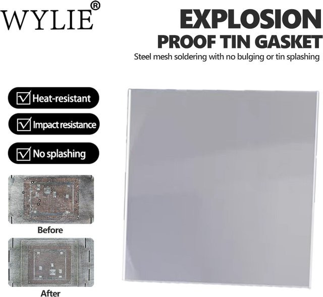 WYLIE Verzinnte Dichtung zur Reparatur von Mobiltelefonen und Tablets zur Vermeidung von Blasenbildung - Bild 1