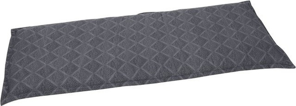 GO-DE TEXTIL Gartenauflage Raute Bankauflage für 2-Sitzer in Anthrazit