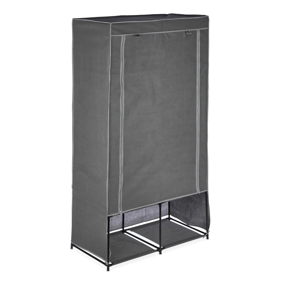 Relaxdays Stoffschrank aus Vliesstoff in Anthrazit mit 6 Fächern, H x B x T: 172 x 90 x 45 cm - Bild 2