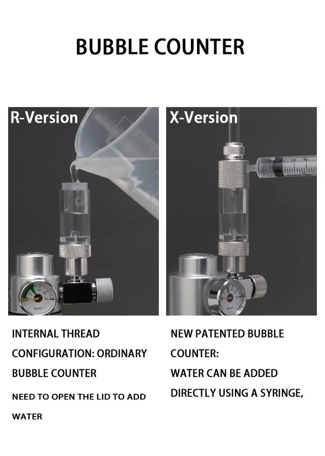 ZRDR DIY CO2 Generator System Kit aus Edelstahl in Silber für Aquarien und Pflanzenfische - Bild 3