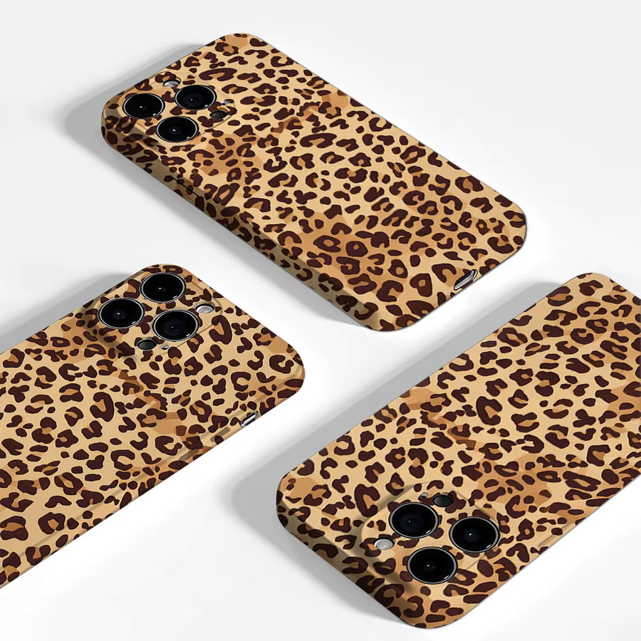Aurea Case Matte Bumper MagSafe Hülle mit Leopardenmuster für iPhone 17 16 15 14 13 Pro Max Plus stoßfest - Bild 3