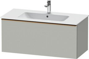 Duravit Waschtischunterschrank D-Neo, wandhängend, Grau matt, B: 101 cm, T: 46,2 cm, H: 44 cm - Bild 1