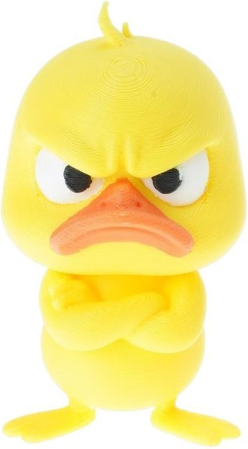 Dekorative Ente als Tischdeko in Gelb aus Kunststoff - Bild 1