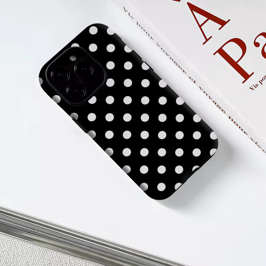 Apple iPhone 17 16 15 14 13 Pro Max Plus Polka Dots Magnetische Handyhülle mit robuster Einzel- und Doppelschicht-Schutzfunktion - Bild 3