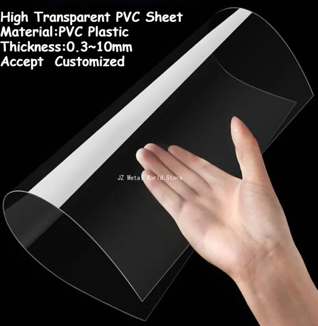 Hochtransparente PVC-Platte aus klarem Kunststoff als DIY Modellmaterial mit einer Dicke von 0,3-1 mm - Bild 1