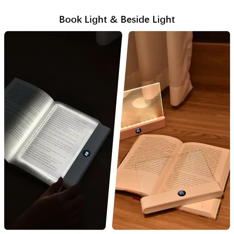 DBF Intelligente LED-Leselampe mit 3 Lichtfarben und Timer, wiederaufladbare flache Buchbeleuchtung für die Nacht mit augenfreundlichem Licht - Bild 3