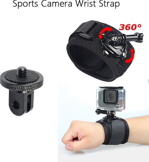 DIXSG Handgelenkschlaufe für Action-Kameras in Schwarz, kompatibel mit GoPro Hero 13/12/11/10/9/8, DJI Osmo Action 6/5Pro/4/3/2 und Insta360 X5/X4/X3 - Bild 1