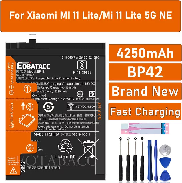 Xiaomi BP42 Akku für Xiaomi 11 Lite und Mi 11 Lite 5G inklusive Werkzeugset - Bild 1